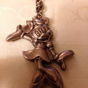 Vintage Disney Mini Mouse pewter Keychain
